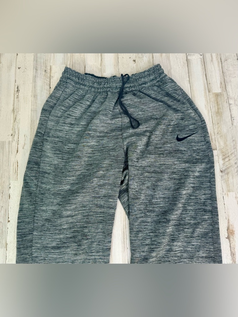 Nike Men's Gray Sweatpants Size Large Elastic Waist Activewear - Picture 2 of 9